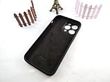 Чохол Silicone Case для Iphone 14 Pro Max чорний (18 колір), силіконовий чохол для айфон 14 про макс чорний, фото 7