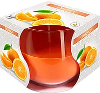 Свеча ароматизированная Bispol в стакане Апельсин