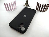 Чохол Silicone Case для Iphone 14 Plus чорний (18 колір), силіконовий чохол для айфон 14 плюс чорний, фото 3