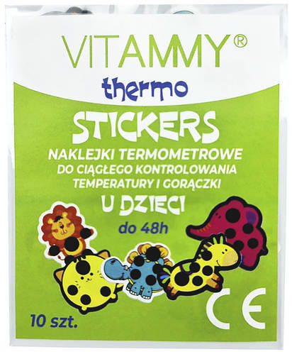 Купить Детский термометр-наклейка «VITAMMY Thermo stickers», 10 шт ...