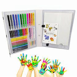 Набір для малювання та творчості з мольбертом Дитяча художня валізка з олівцями та фломастерами