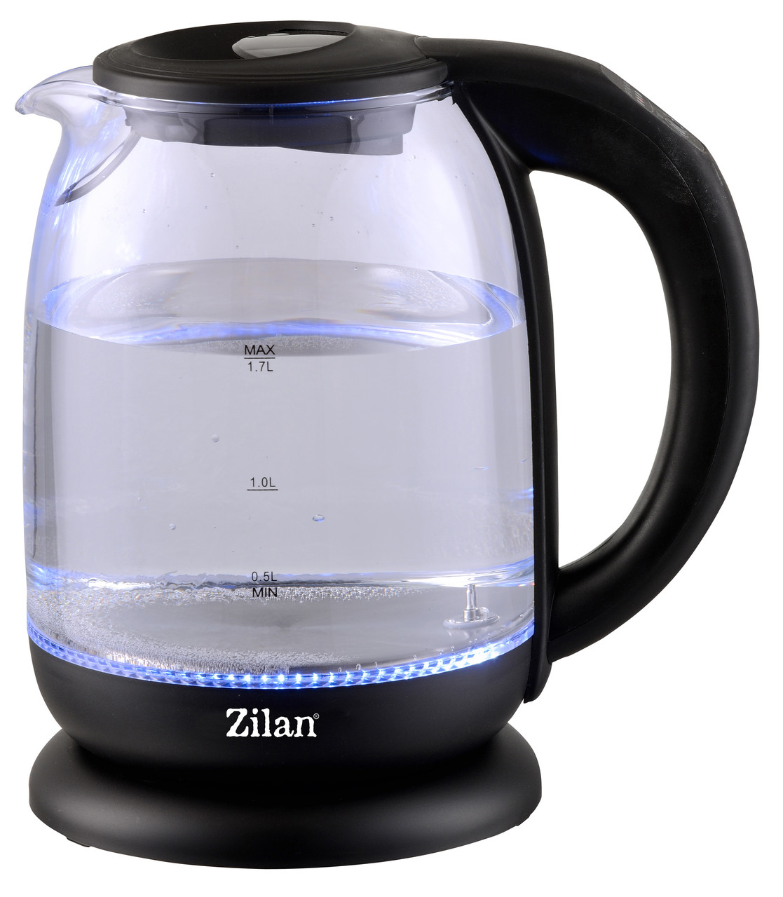 DR Електричний скляний чайник Zilan ZLN3956, 1850-2200W з підсвіткою