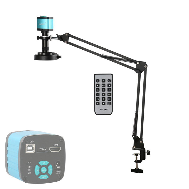 Цифровий відеомікроскоп Eakins 48Мп 4K з підсвіткою, HDMI/USB, пульт ДУ, C-Mount