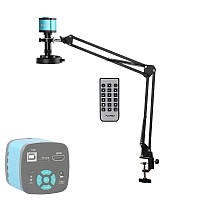 Цифровий відеомікроскоп Eakins 48Мп 4K з підсвіткою, HDMI/USB, пульт ДУ, C-Mount