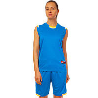 Форма баскетбольная женская Zelart Lingo 8096W L (44-46) Blue-Yellow