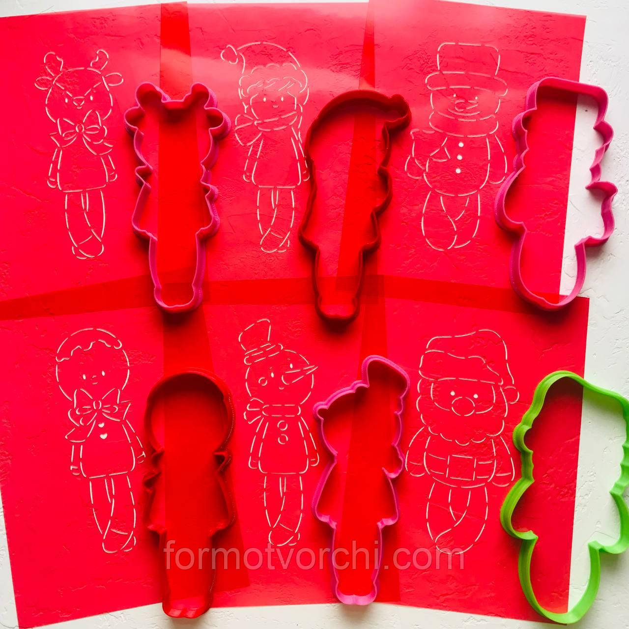 3D-формочки-вирубки для пряників "Набір тільда"