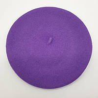 Берет женский шерстяной классический 56-58 Фиолетовый 0491