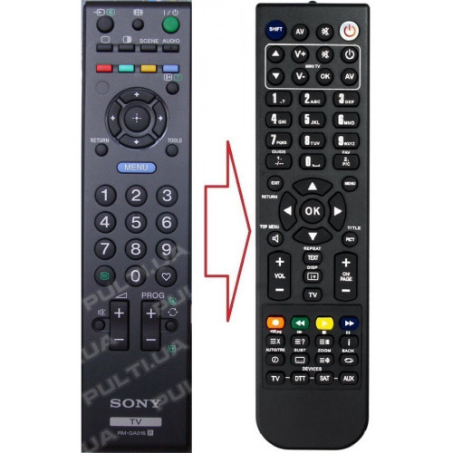 Пульт для телевізора SONY RM-GA016 (аналог), фото 1
