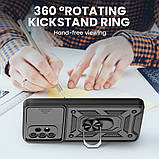 Ударостійкий протиударний чохол Serge Ring для Samsung Galaxy A32 4G A325 під магнітний тримач, чорний, фото 7