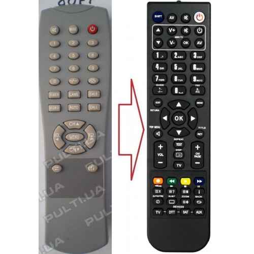 Пульт для телевізора SUPER 80FF (аналог), фото 1