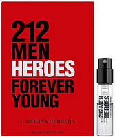 Carolina Herrera 212 Men Heroes Forever Young Туалетная вода 1.5 мл (пробник)