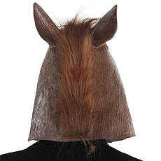 Гумова маска кінь RESTEQ, латексна маска коня, маска тварини, косплей коня, фото 2