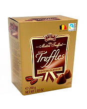 Цукерки шоколадні трюфель зі смаком кави Maitre Truffout Fancy Truffles Coffee Flavour, 200 г