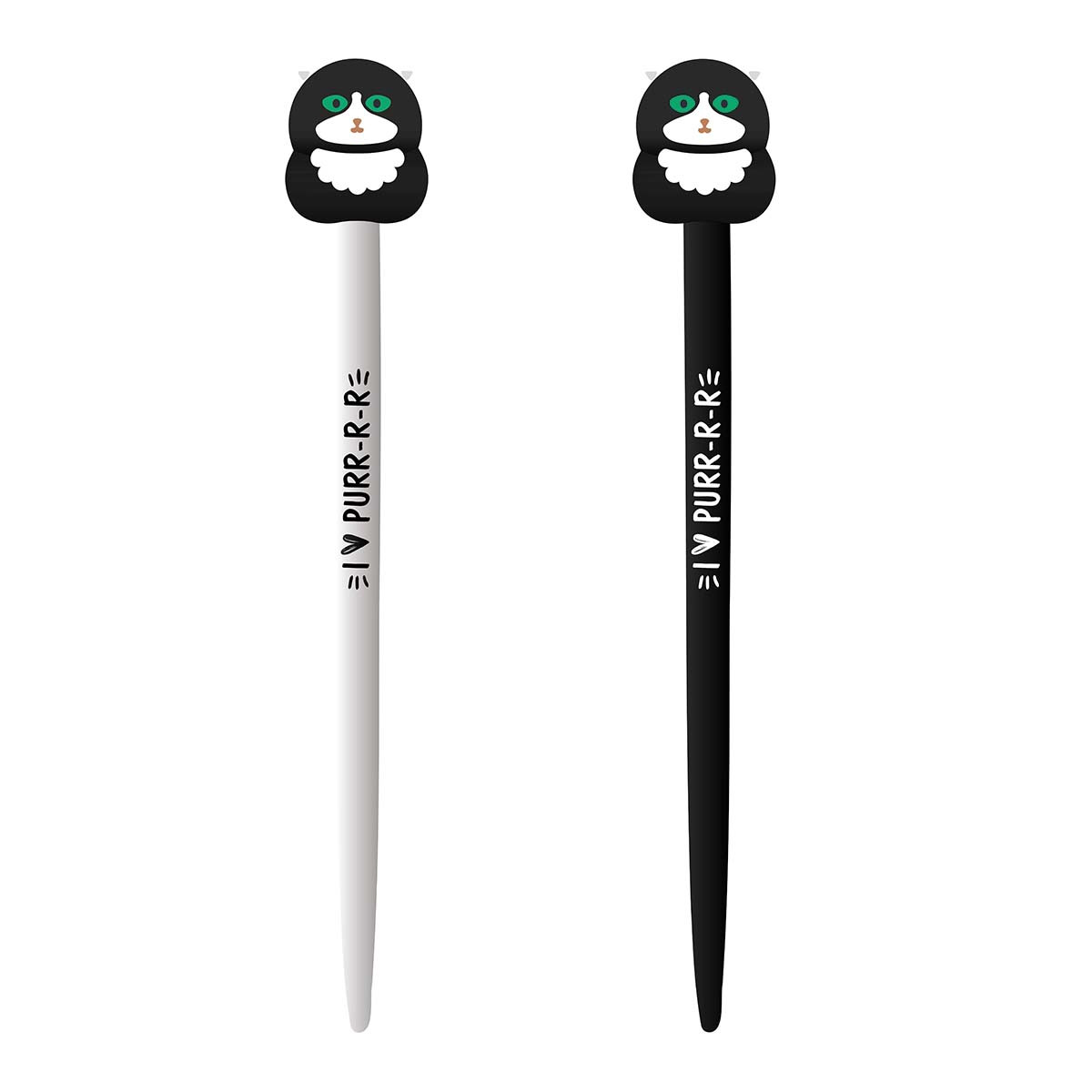 Ручка шарикова YES Purrr Cat автоматична 0 7 мм синя (412107), фото 1