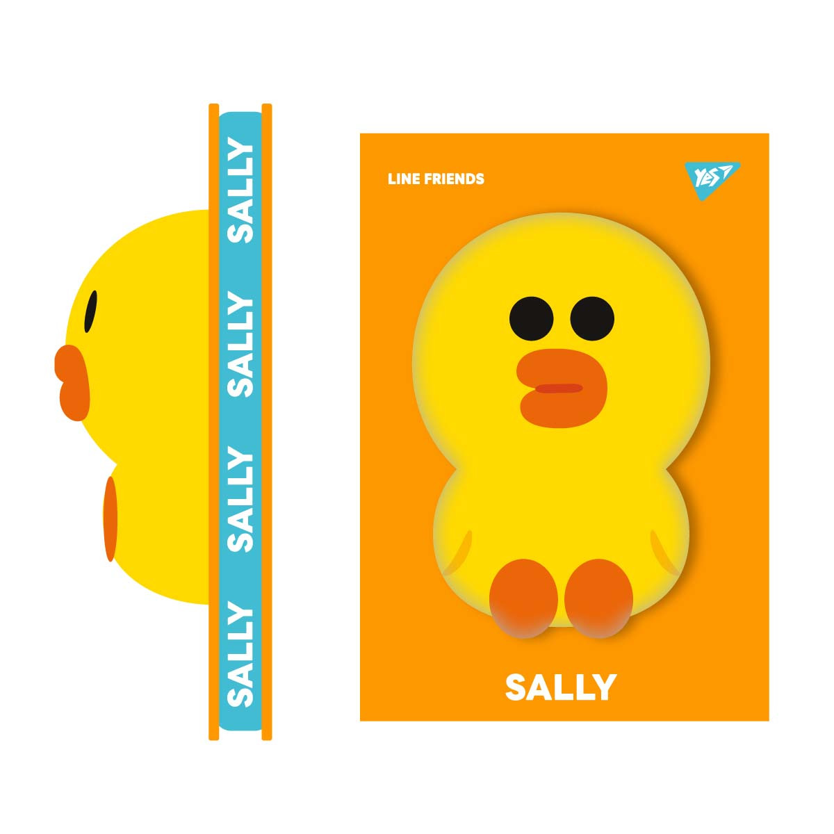 Блокнот-сквиш YES А5 128 л. лін. Line Friends. Sally (151787)