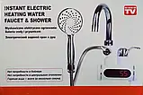 Проточний кран водонагрівач бойлер з екраном і душем Heating Faucet FT-001 (Нижнє підключення), фото 2