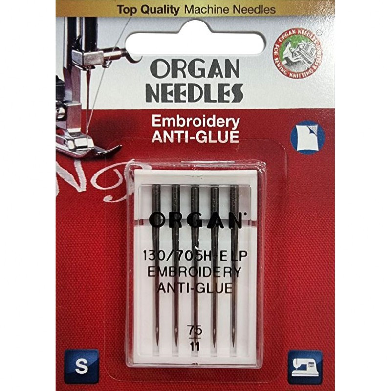 Голки для вишивання Organ Embroidery Anti-Glue No75, фото 1