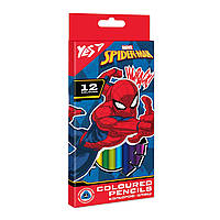 Карандаши цветные YES 12 цв. Marvel Spiderman (290667)