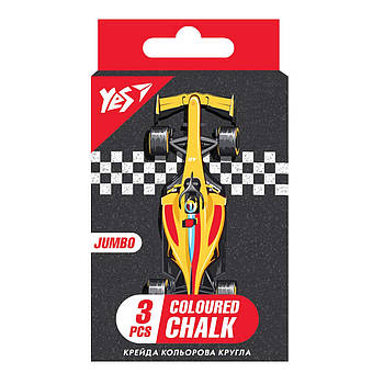 Крейда кольорова YES Race legend 3 шт JUMBO (400461)