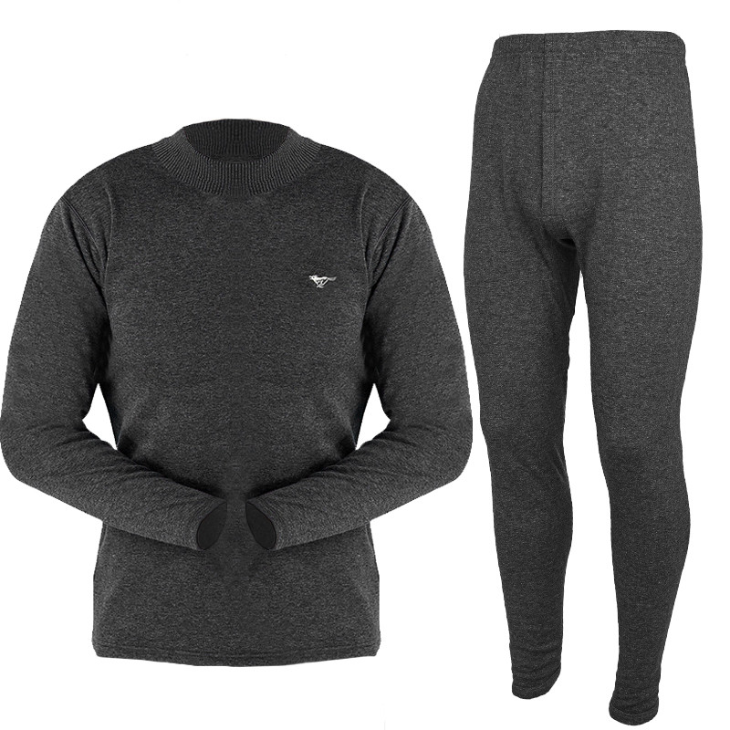 Термобілизна чоловіча Septwolves 08071 Gray 3XL однотонна утеплена з довгими рукавами та штанами шт.