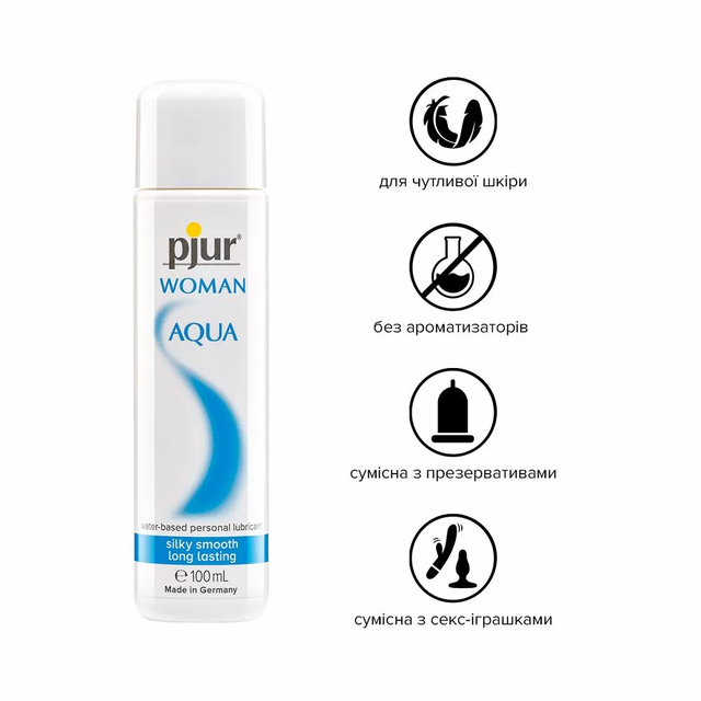Вагинальный лубрикант увлажняющий Pjur Woman Aqua для женщин, 100 мл ...