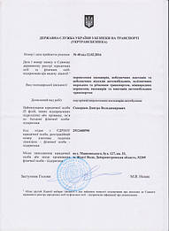Лицензия на внутренние перевозки пассажиров автобусами 1