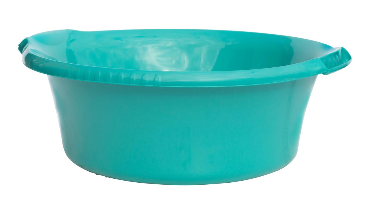 Таз пластиковий 10 літрів круглий бірюзовий Ø 39.5 см h=14 см (ПолімерАгро)