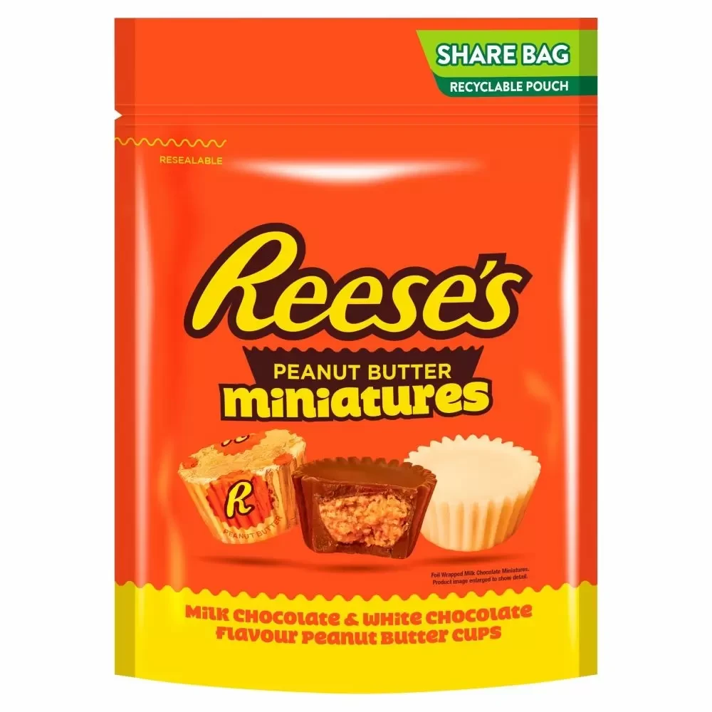 Шоколад Reese's Peanut Butter Miniatures 300g, фото 1
