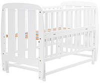 Кровать Babyroom Шарик SH-02 маятник, откидной бок бук белый