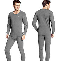 Термобілизна чоловіча Septwolves 08001 Gray 2XL осінньо-зимова еластична з круглим вирізом шт., фото 4