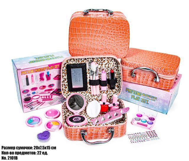 Набір дитячої декоративної косметики у сумочці Leopard. Код 2101B