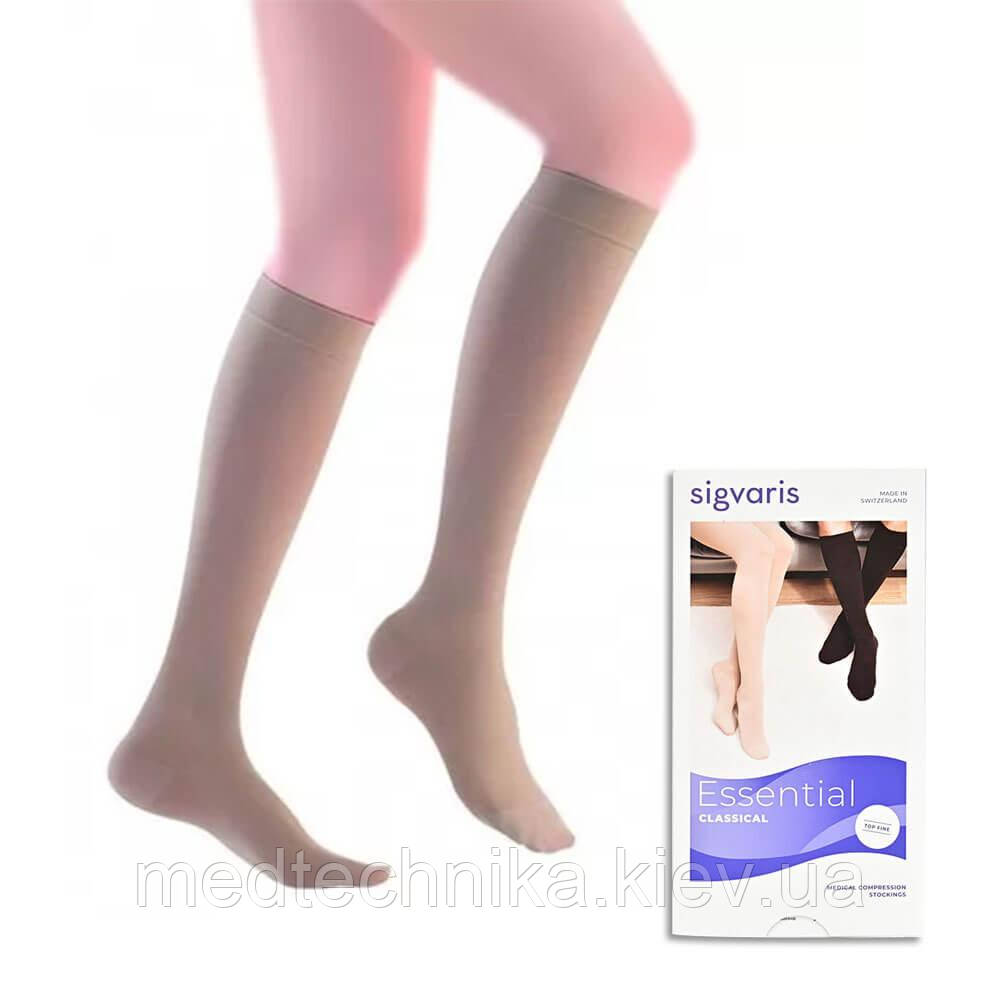 Гольфи компресійні, 2 клас, 23-32 мм рт.ст., закритий носок, Essential CLASSICAL, Sigvaris-1, фото 1