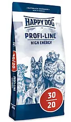 Корм для собак Хепі Дог Профі Лайн Happy Dog Profi Line Energy 30/20 20 кг для дорослих собак
