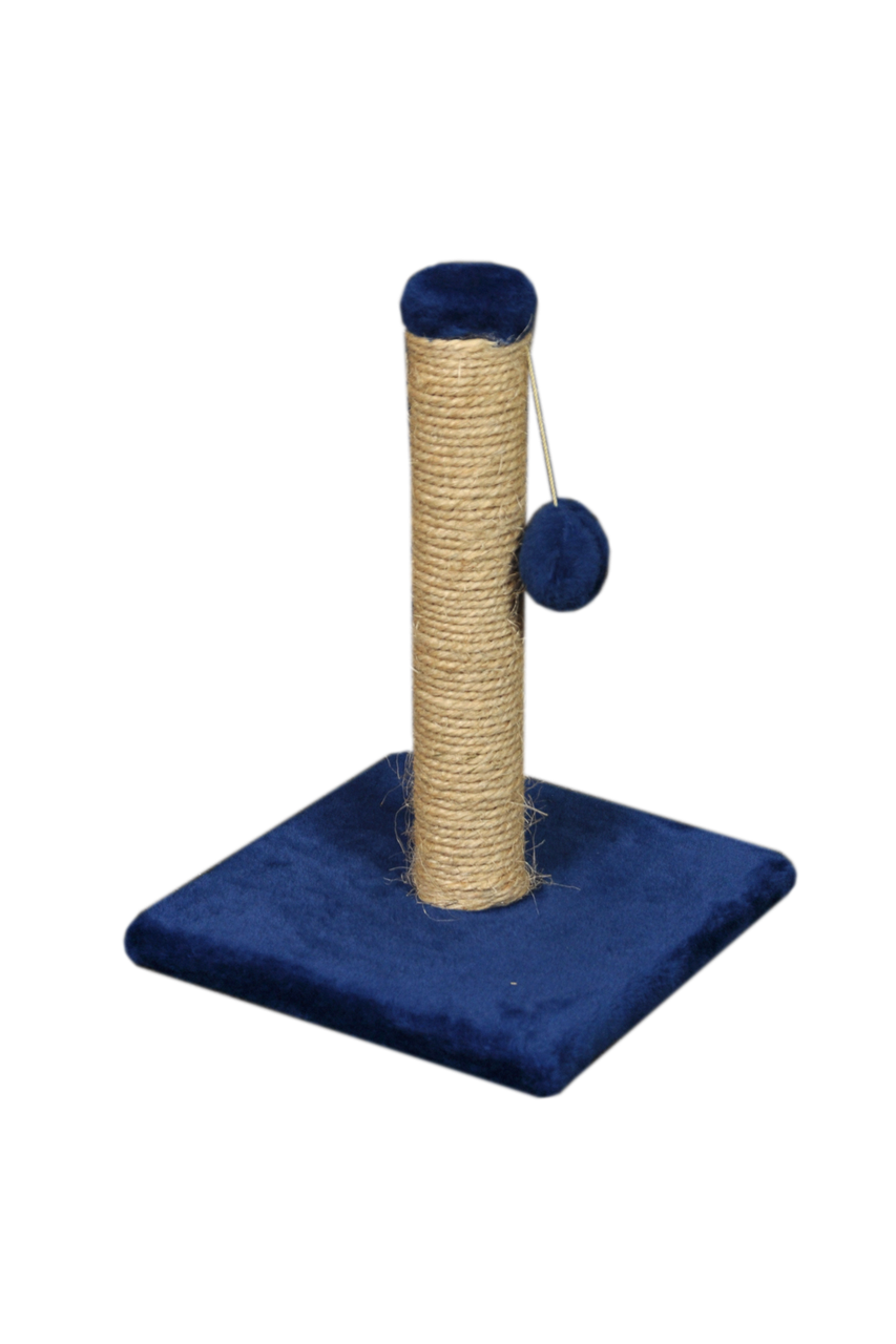 Кігтеточка (дряпка) Мур-Мяу "Малюк" у джутовій мотузці Синя