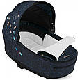 Коляска Cybex Priam 4.0 шасі Matt Black + люлька Jewels of Nature, фото 3
