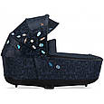 Коляска Cybex Priam 4.0 шасі Matt Black + люлька Jewels of Nature, фото 4