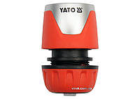 Муфта швидкоз'ємна YATO з водо-стопом для водяного шланга 1/2" /ABS/ (БЛІСТЕР) [12/120] Baumar - Всегда