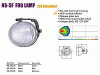 Фара противотуманная универсальная Sirius NS-5 F-B-C H3/12 В/55W/77*73мм