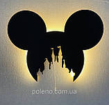Дитячий настінний нічник "Міккі Маус" ручної роботи, фото 4