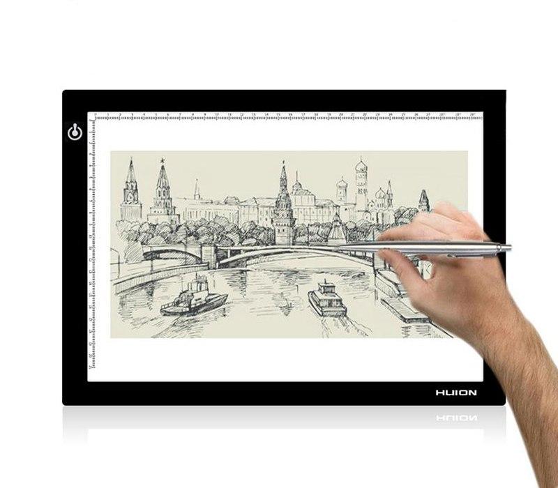 LED-планшет (світлокопіювальний) Huion L4S + рукавичка, фото 1