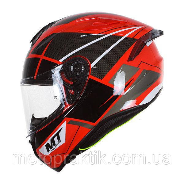 MT Targo PRO Podium D5 Gloss Red, XS Мотошолом інтеграл