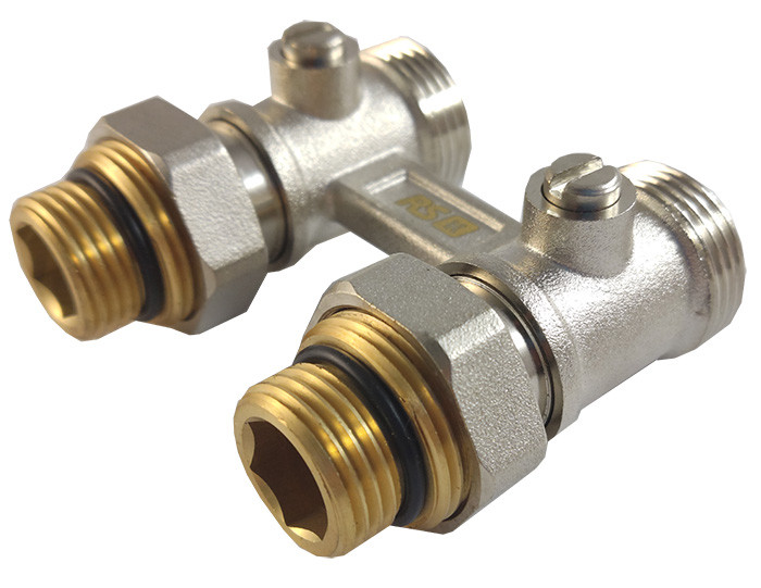 Узел для Нижнего Подключения Радиатора 1/2"*3/4" Прямой RS-k Italy 4/80 ...