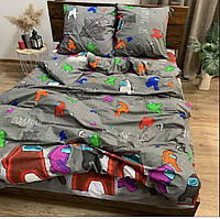 Полуторный комплект постельного белья с детской расцветкой бязь хлопок