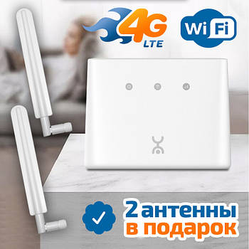4G 3G LTE роутер ZTE MF293N, GSM модем з роздаванням Wi-Fi під усіх операторів, стаціонарний маршрутизатор