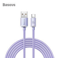 Кабель для быстрой зарядки USB на Type-C Baseus 100W 5A Fast Charging Data Cable (фиолетовый) 2м