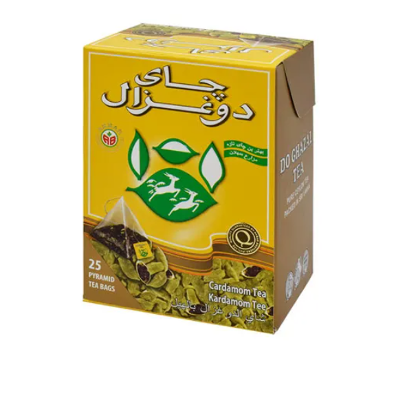 Чай чорний Akbar Do Ghazal Tea з кардамоном у пірамідках 25 шт 50 г