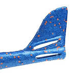 Літак планер метальний UTM блакитний 48 см зі кабіною, що світиться 45402 - E, фото 2