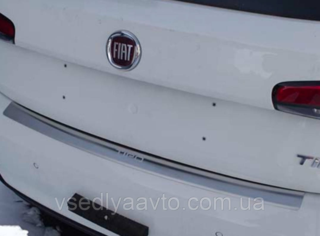 Накладка на бампер з загином Fiat Tipo 5-дверцята з 2016 р. (NataNiko)