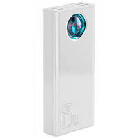 Павербанк внешний аккумулятор Baseus Amblight Quick Charge 65W 30000mAh White (PPLG-A02)