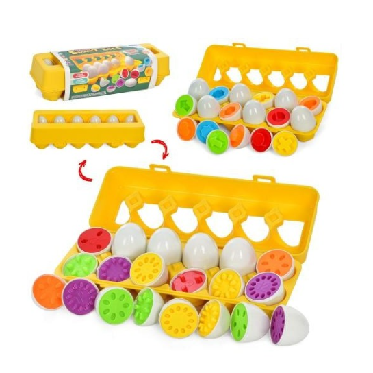 Дитяча розвивальна гра "Яйця для підрахунку та порівняння" Кілочки M11A-B, фото 1